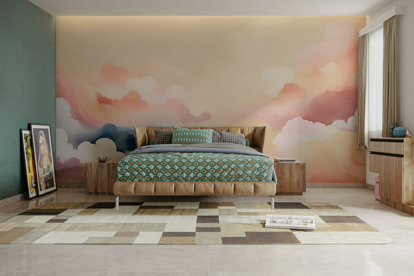 Blissful Skytones  Wall Mural