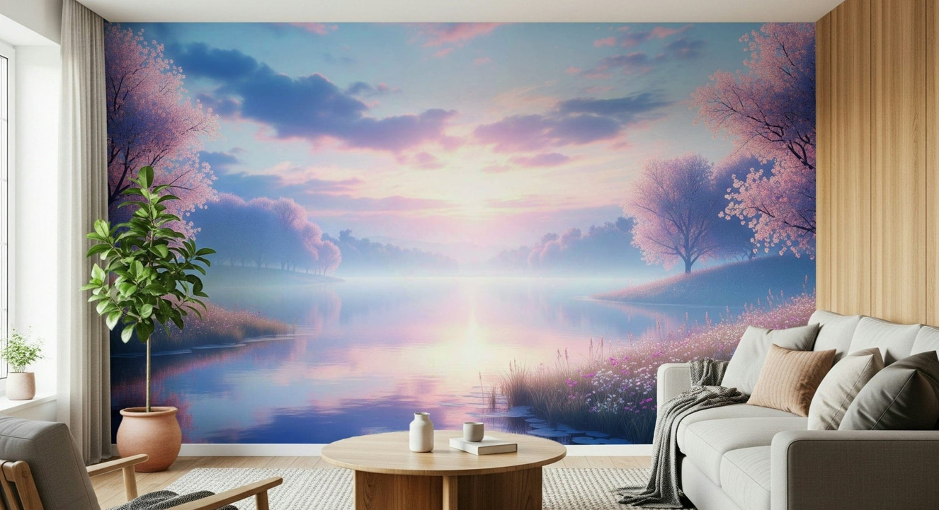 Bloom by the Lake Wall Mural