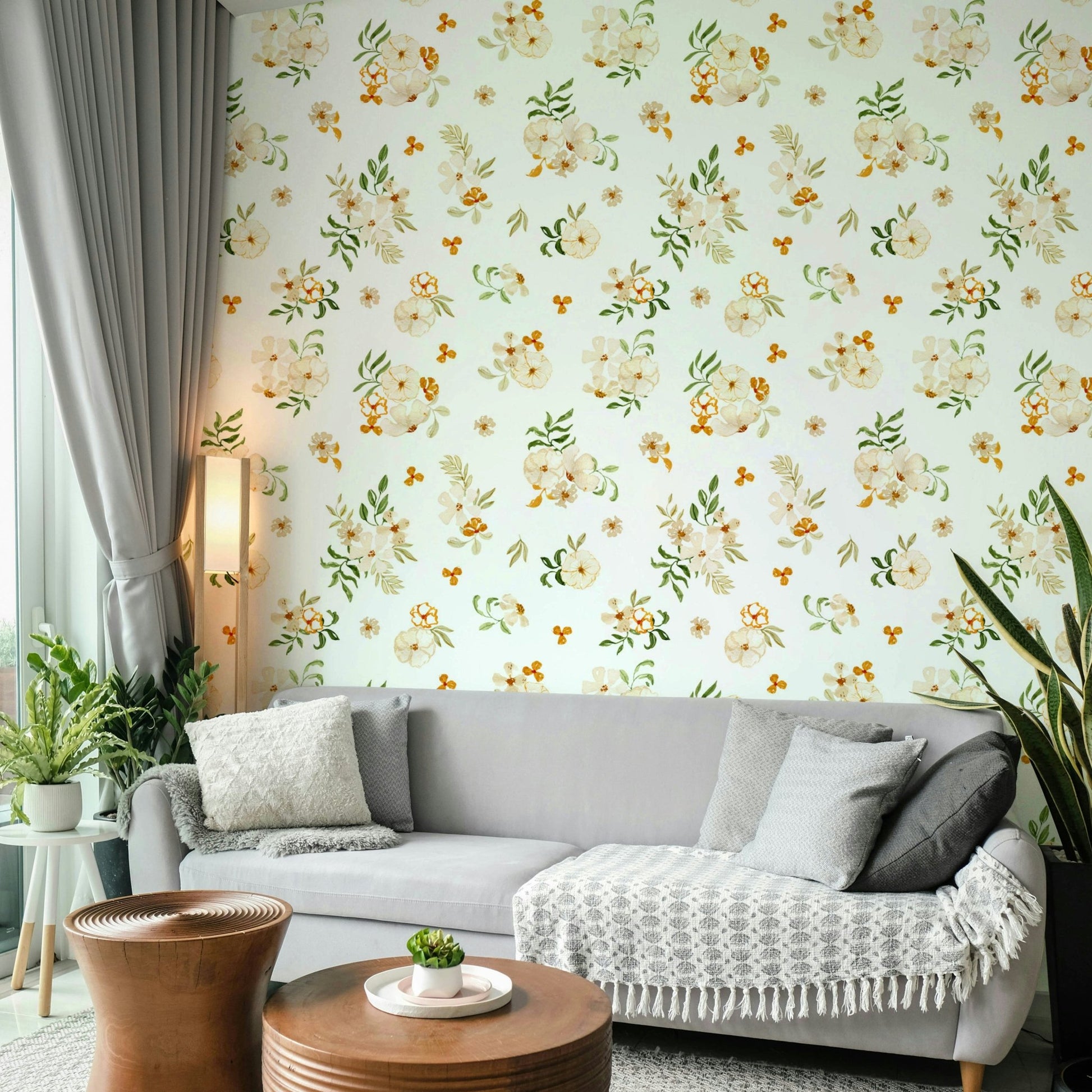 artistic floral wallpaper for walls

