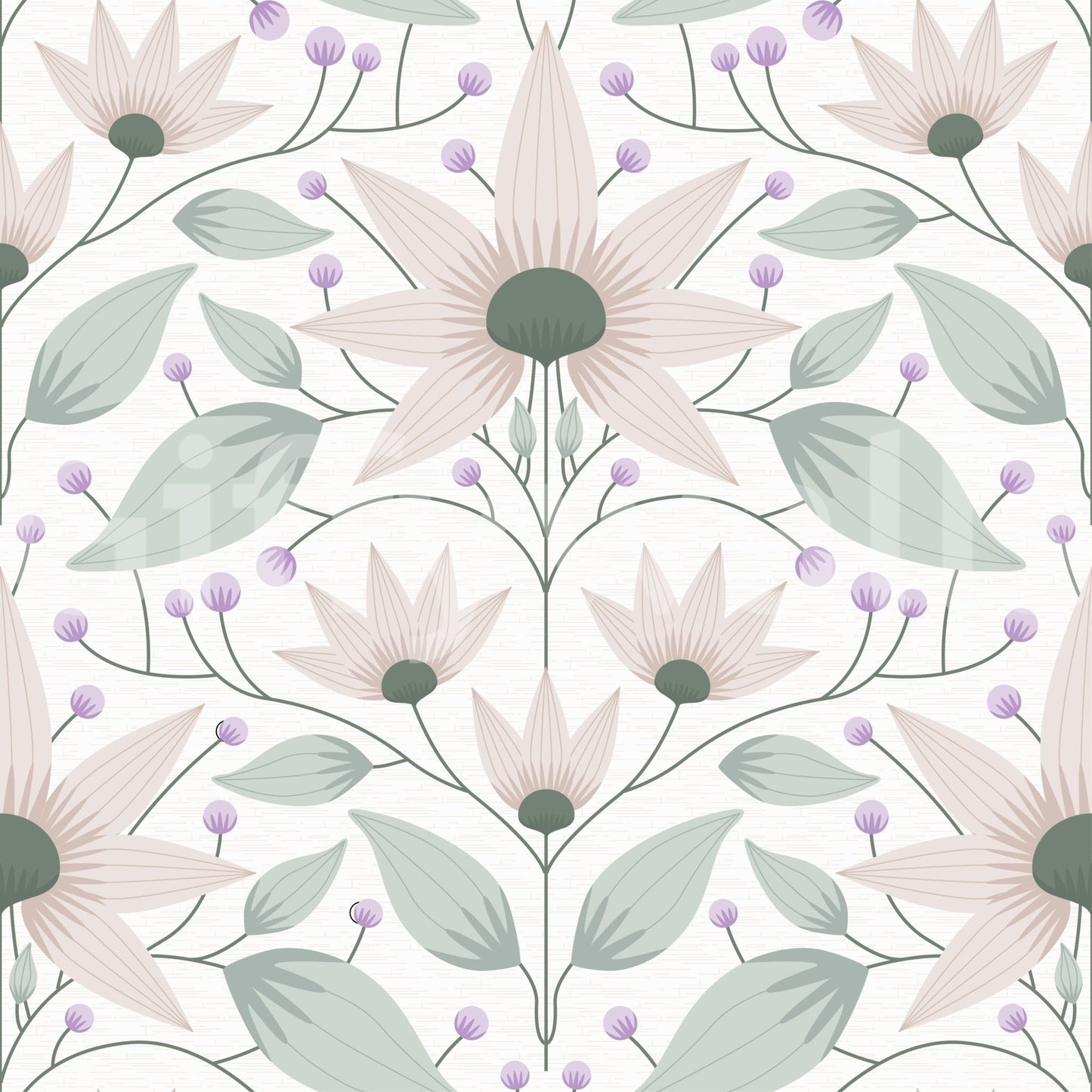 Bloom Symmetry boho Wallpaper⁠