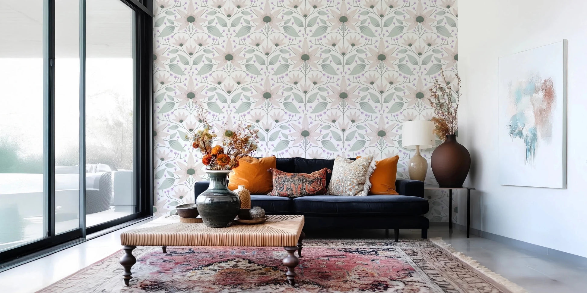 Bloom Symmetry boho Wallpaper⁠
