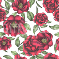 Vintage floral wallpaper with natural tones

