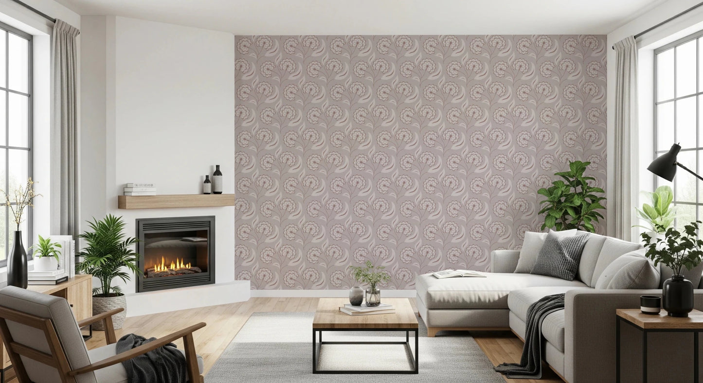 Bloomscape Beige Wallpaper⁠
