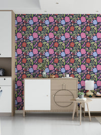 Spring bloom wallpaper with delicate flowers creating a lively, refreshing atmosphere.