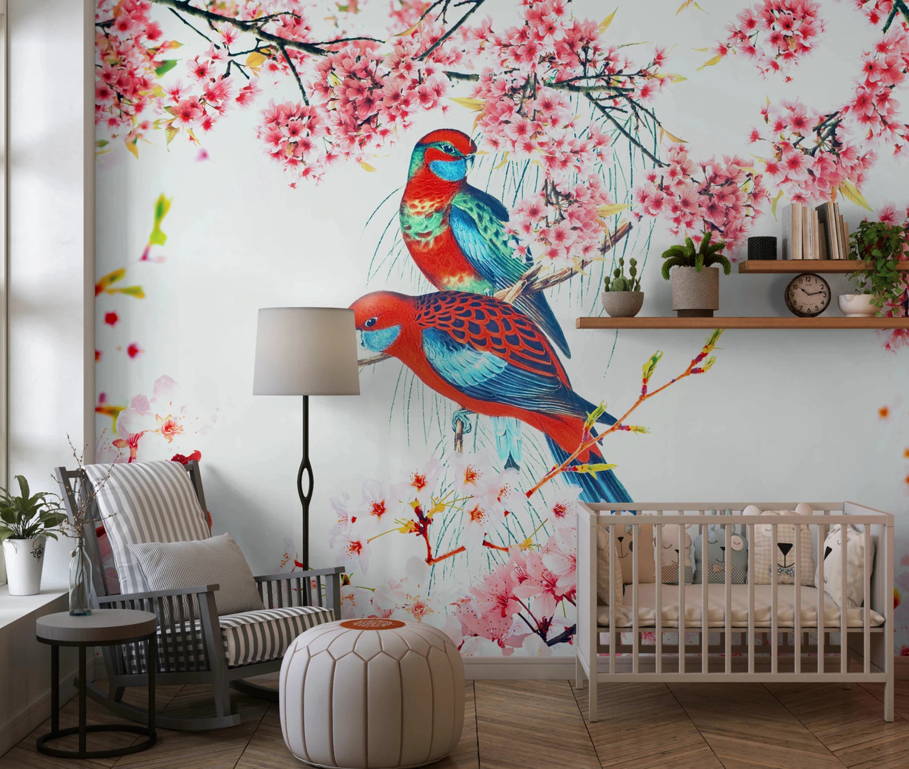 Blossom Birds Wall Mural