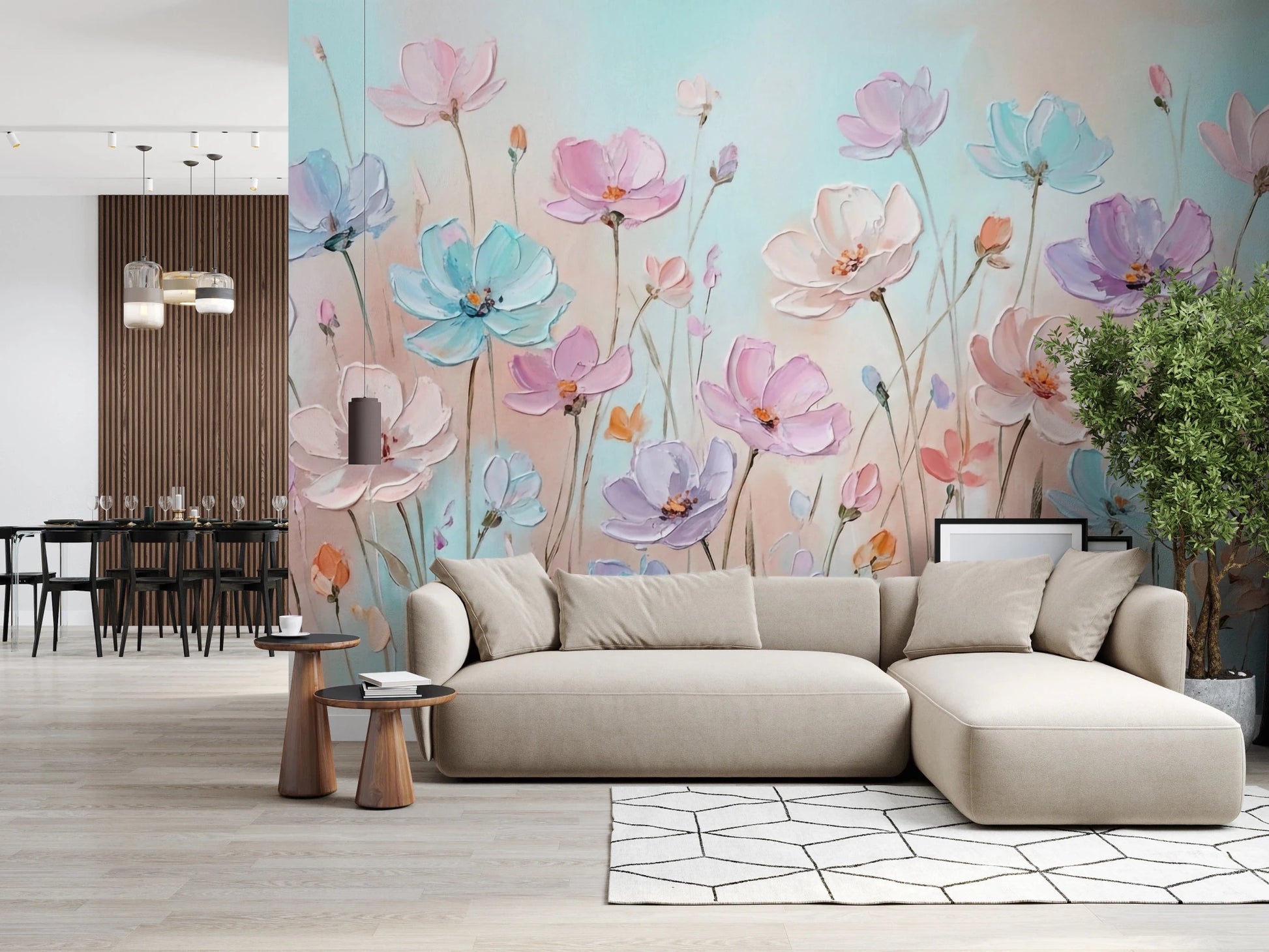 Blossom Haze Wall Mural