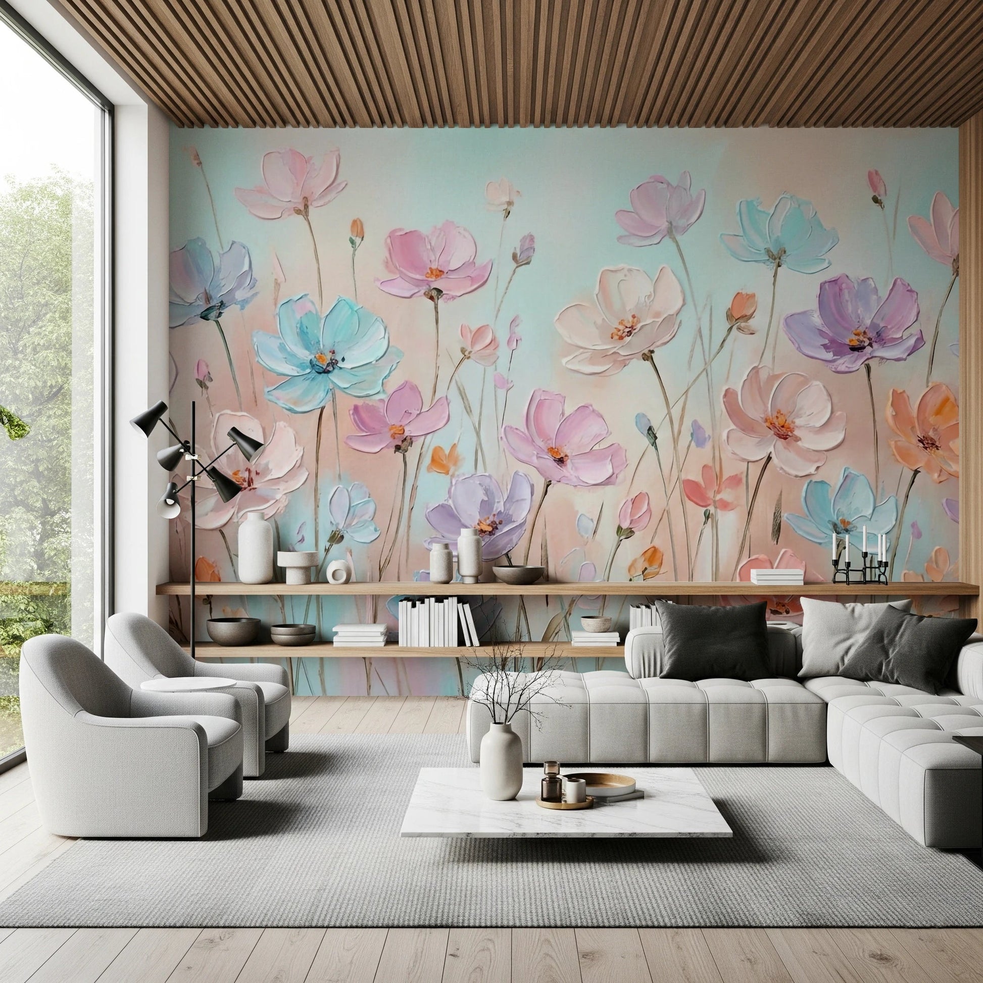 Blossom Haze Wall Mural