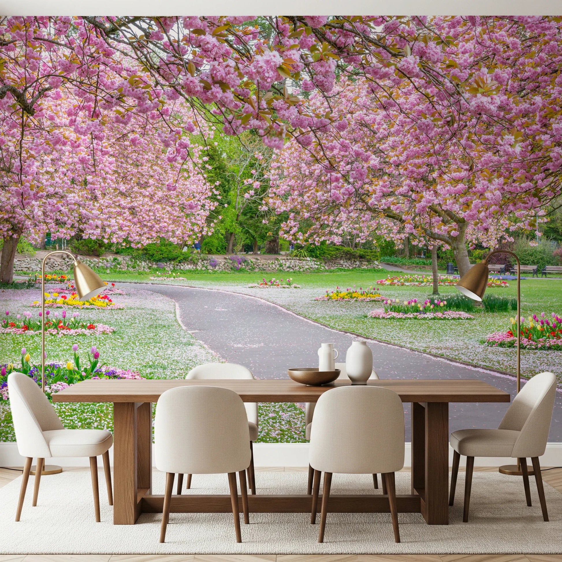 Nature-focused Blossom Park Wall Mural for modern walls.