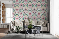 Blossom Symmetry pink Wallpaper⁠