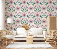 Blossom Symmetry pink Wallpaper⁠