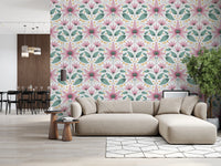 Blossom Symmetry pink Wallpaper⁠