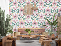 Blossom Symmetry pink Wallpaper⁠