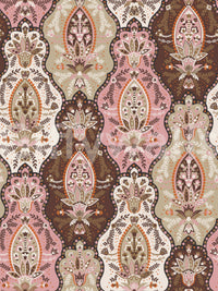 Classic wallpaper mural featuring a woven arrangement of floral and ornamental elements.