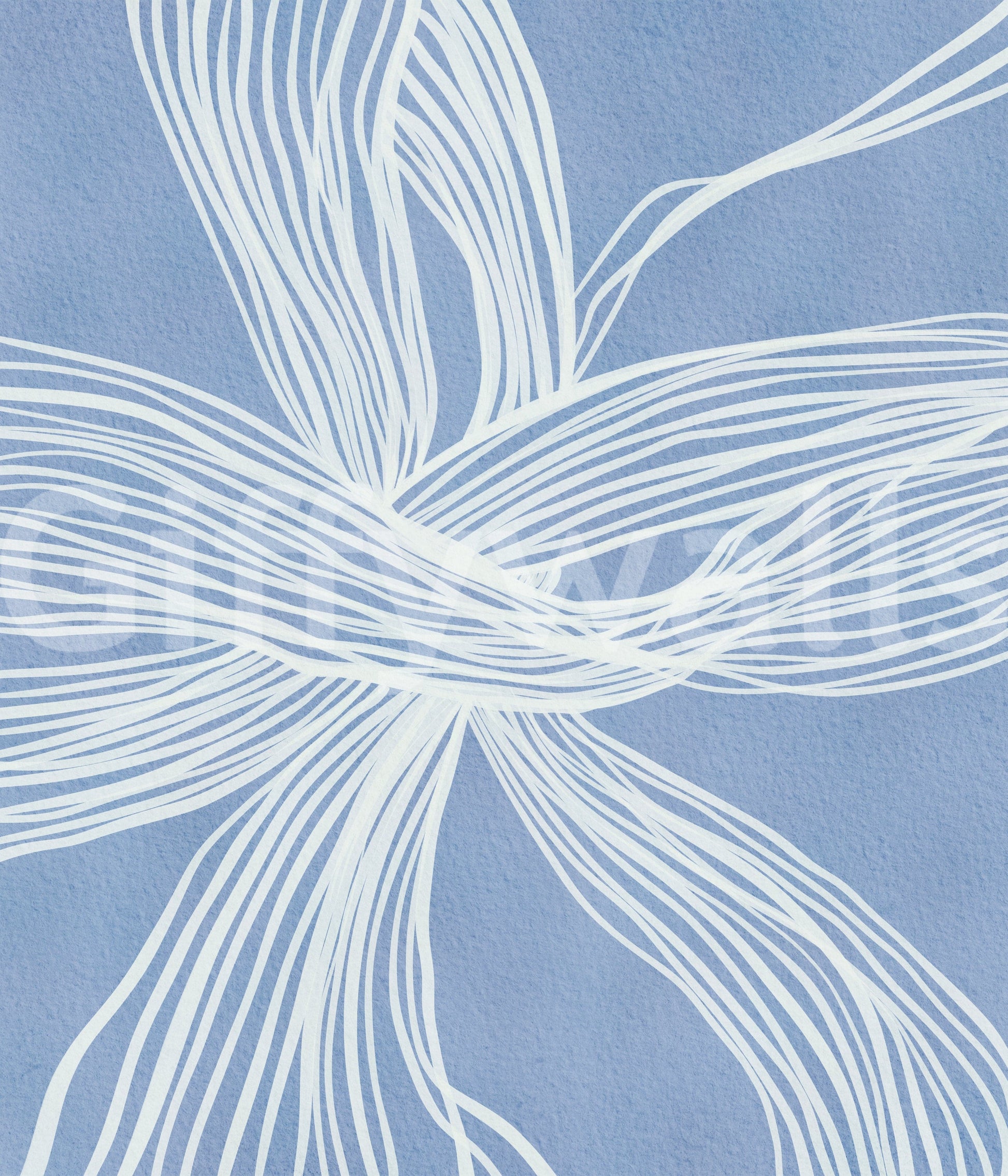 Calming Blue Weave mural light blue sophisticated tangled thread aesthetic