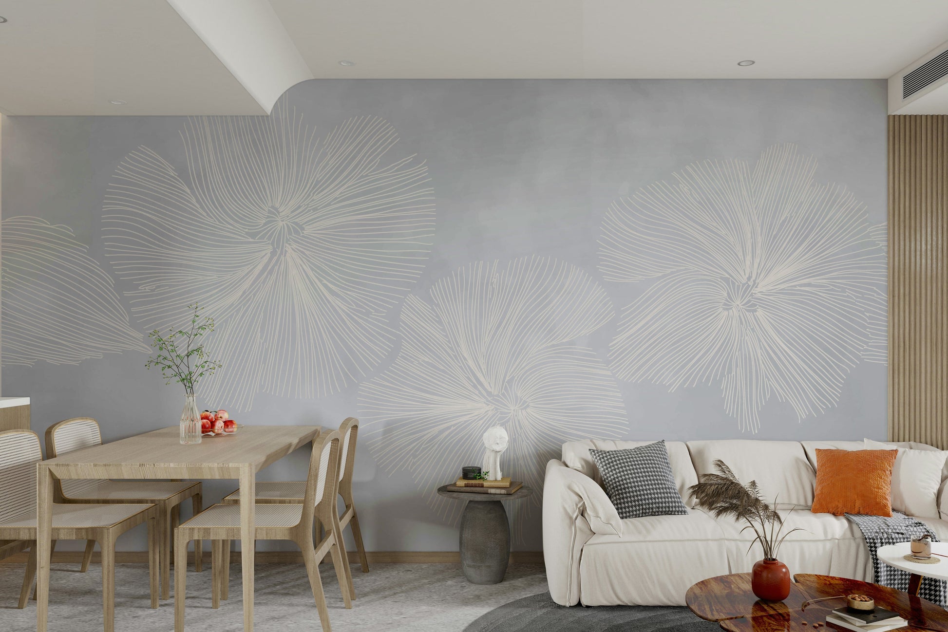 The design feels graceful and peaceful.

