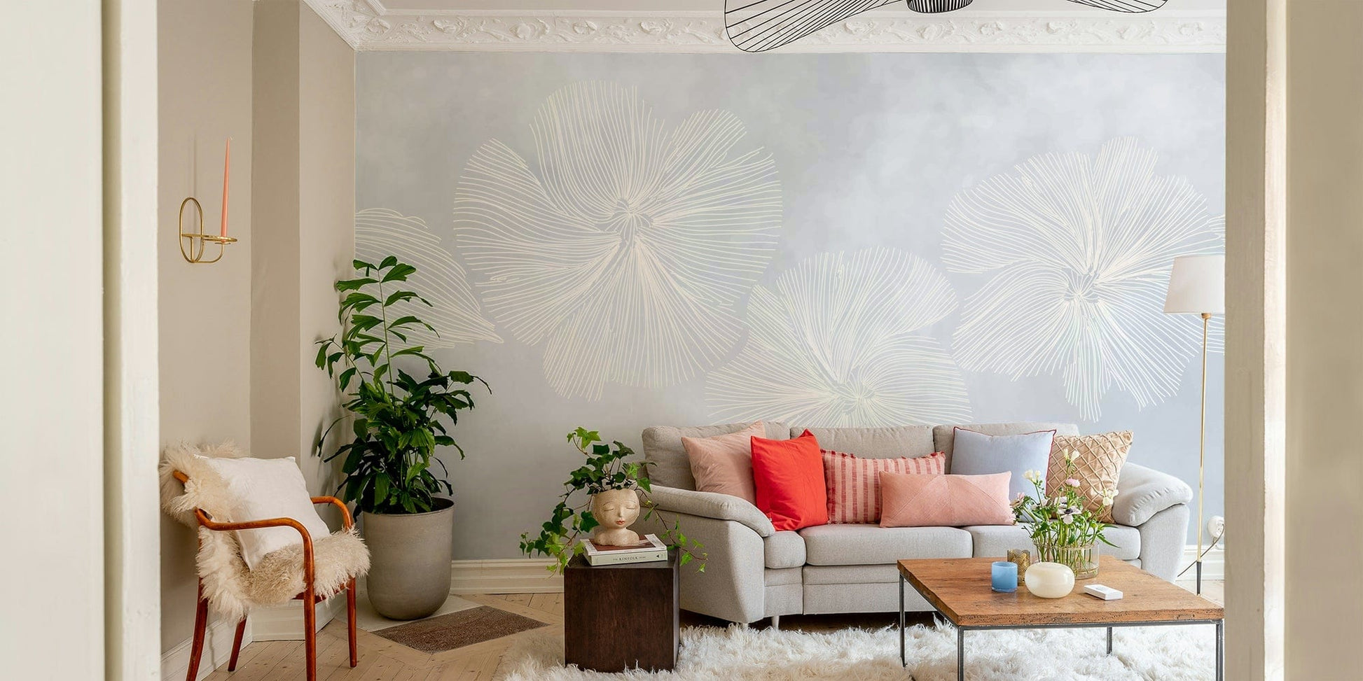 The design has a light and ethereal feel.

