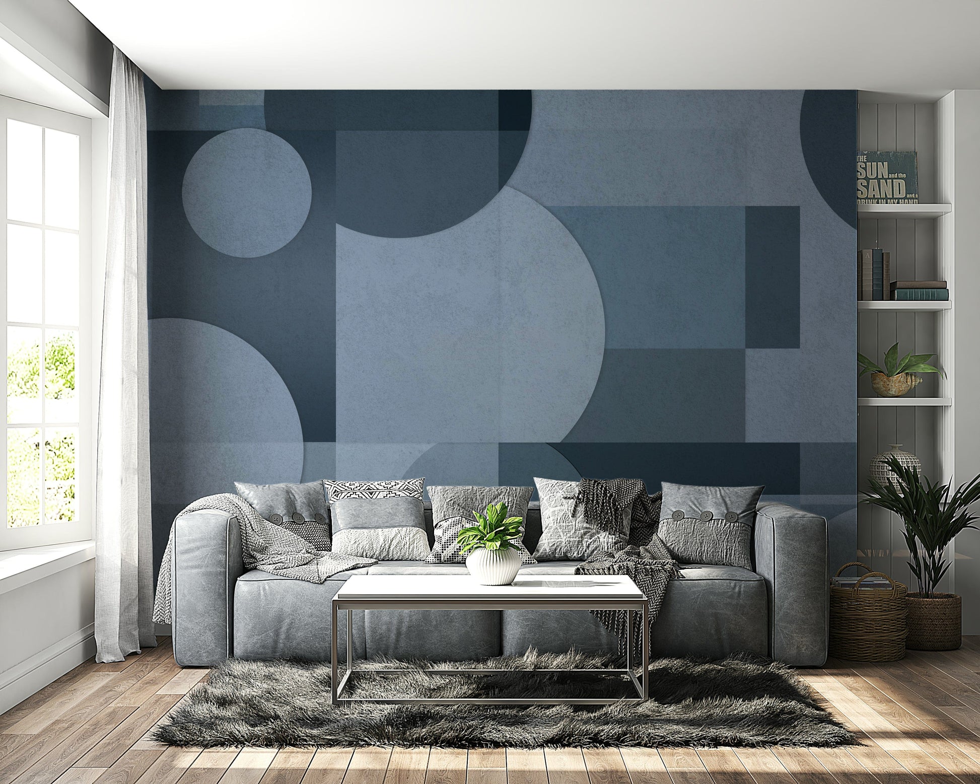 The design feels orderly and peaceful.

