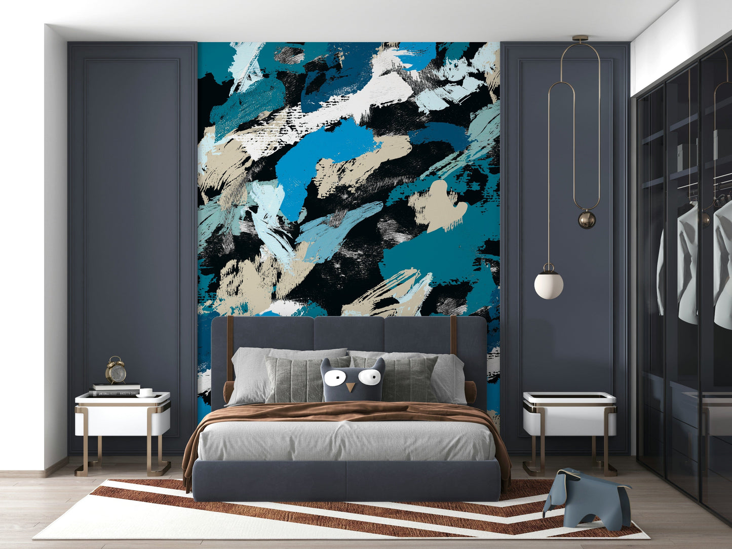 A classic abstract painting wallpaper for walls.

