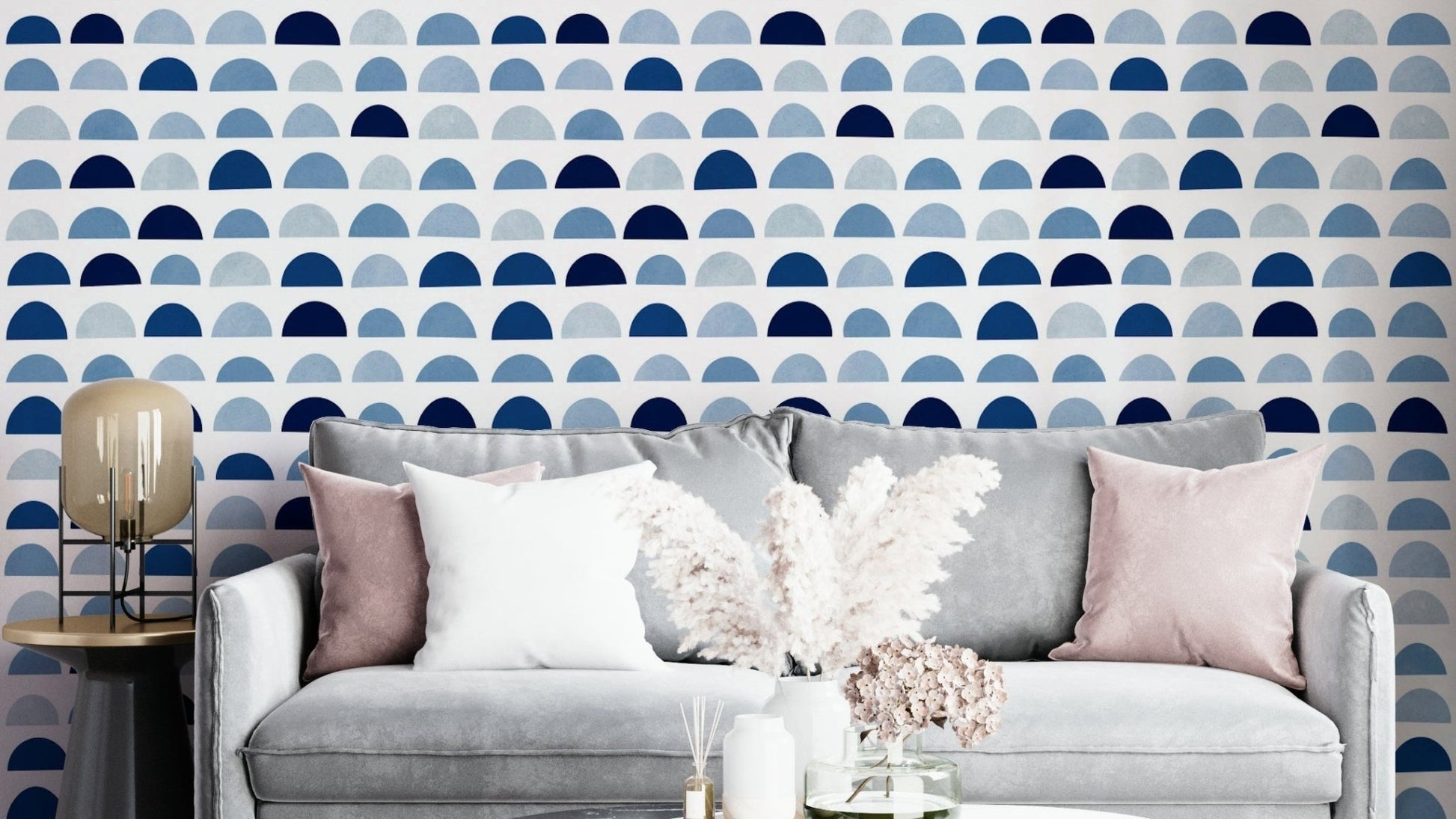 The design features a geometric arrangement of the shapes.

