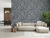 Soft beige foliage Ethereal Leaves wallpaper for walls.
