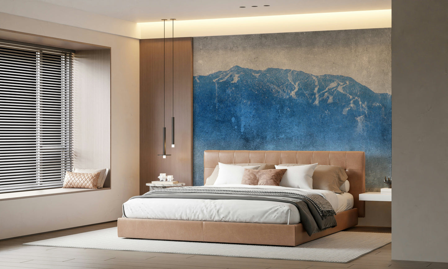 Blue Mountain Vista Wall Mural -2671431