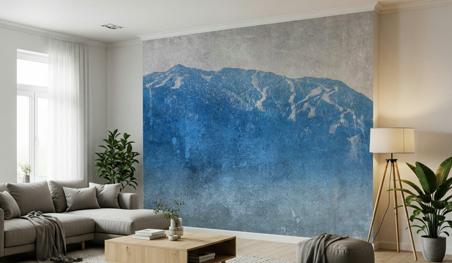 Blue Mountain Vista Wall Mural -2671431