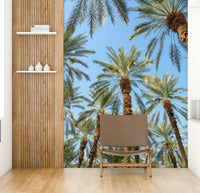 A classic palm leaf wallpaper for walls.

