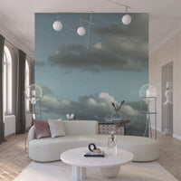 Blue sky vista wall mural for living rooms walls.