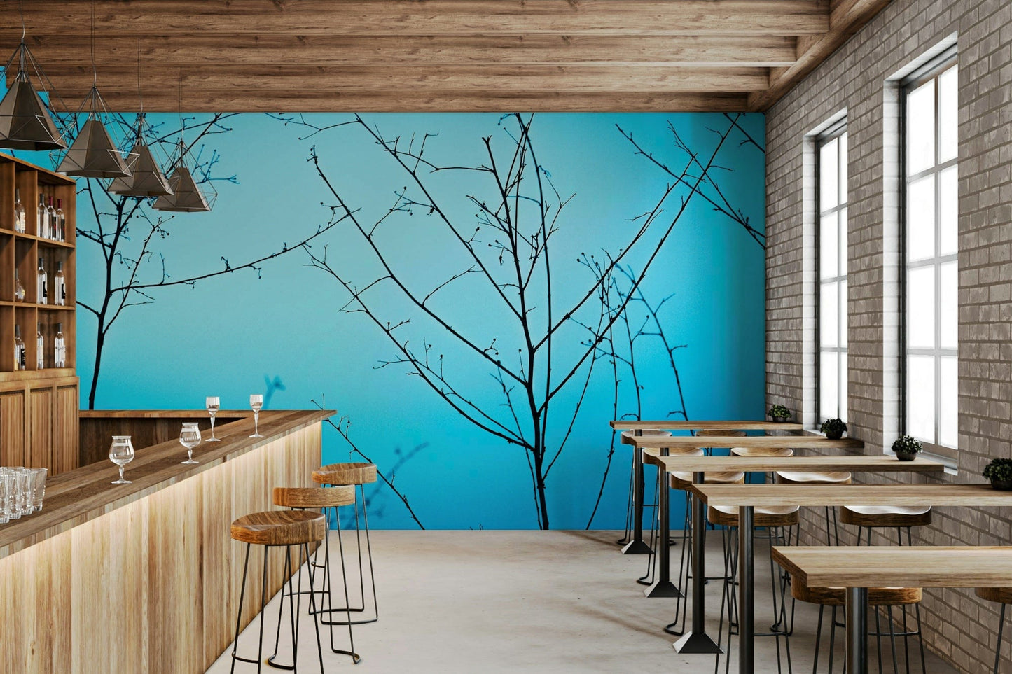 A classic twilight scene wallpaper for walls.

