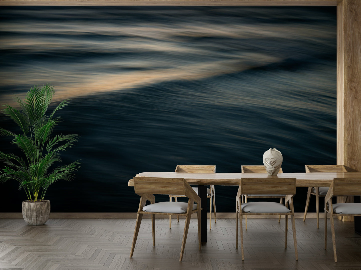 A classic wave design wallpaper for walls.

