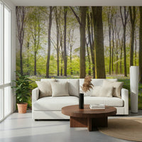 Bluebell Woods mural wallpaper nature inspired home decor