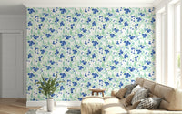 Berry Bliss Watercolor nature inspired removable wallpaper
