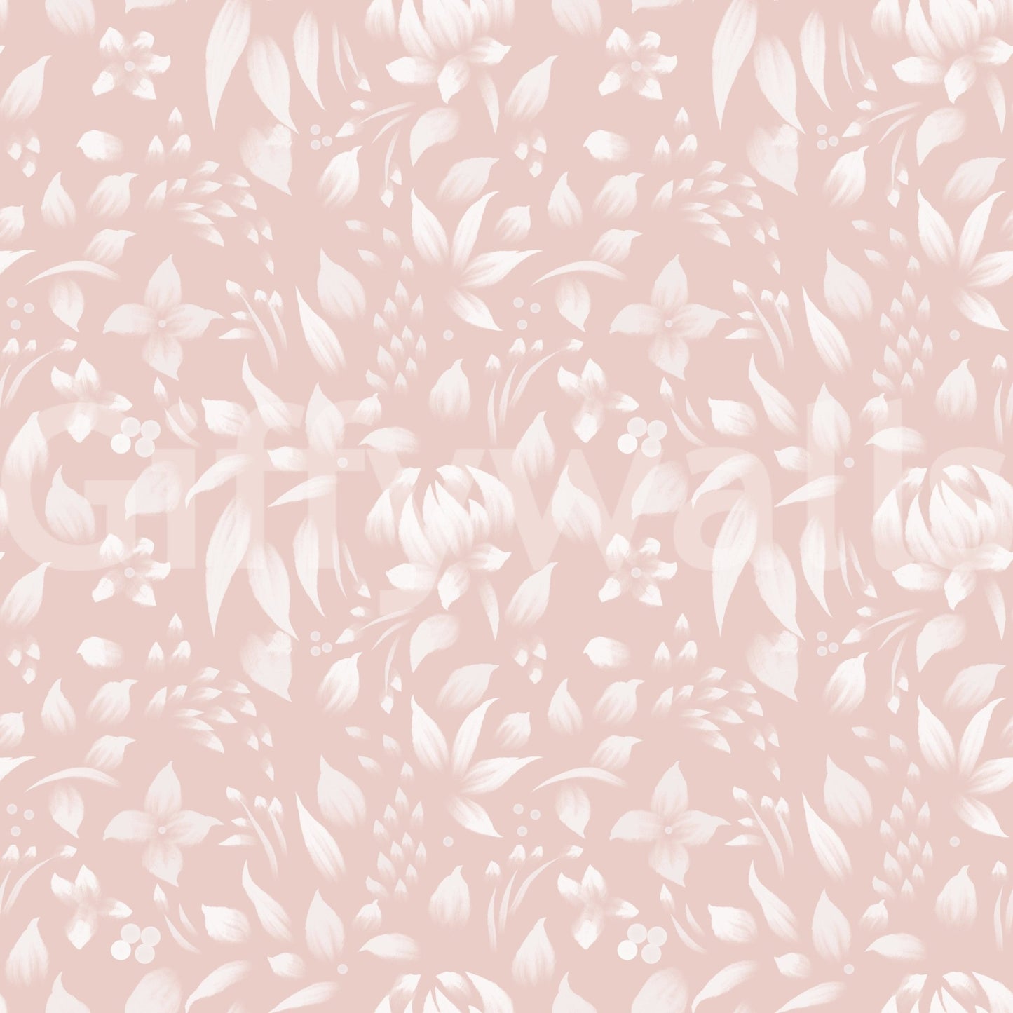 A serene floral wallpaper with soft blush hues and understated spring bloom patterns.