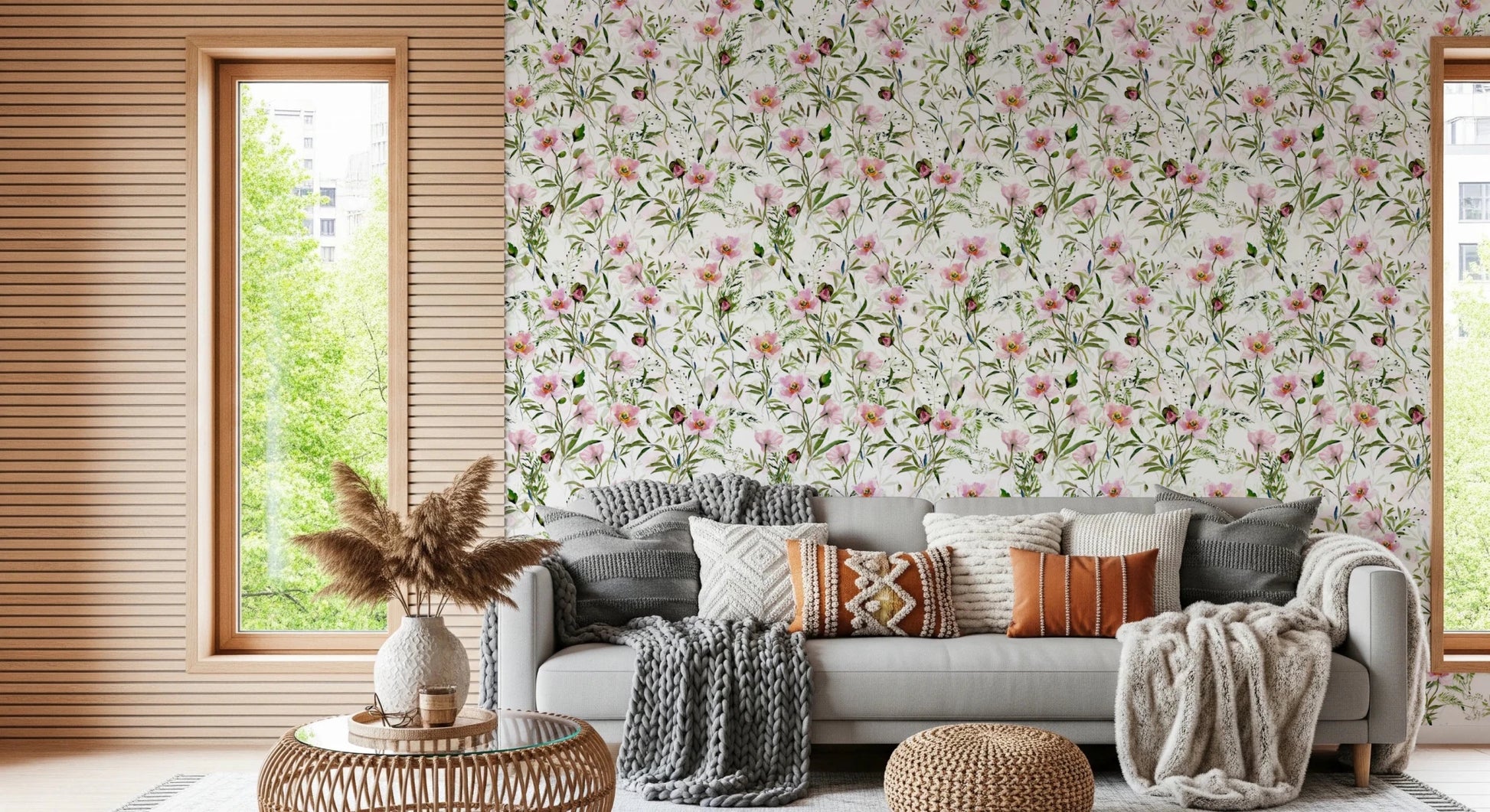 Blush Floral Dream By Uta Naumann Wallpaper⁠