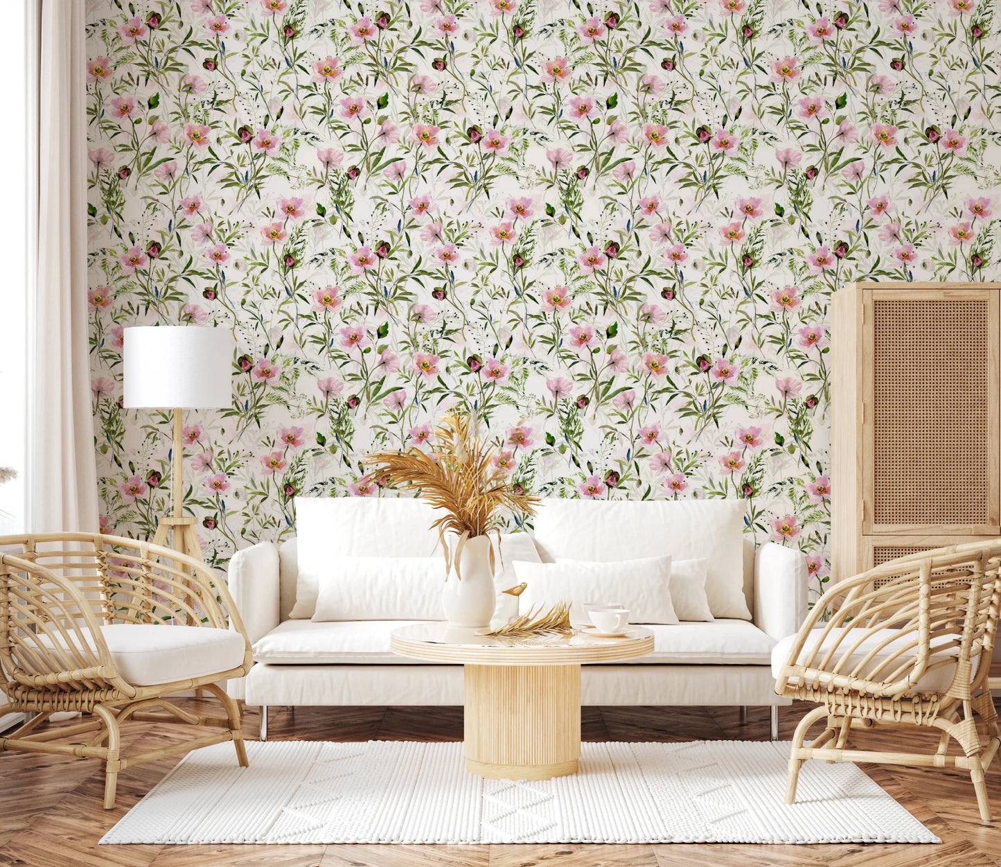 Blush Floral Dream By Uta Naumann Wallpaper⁠