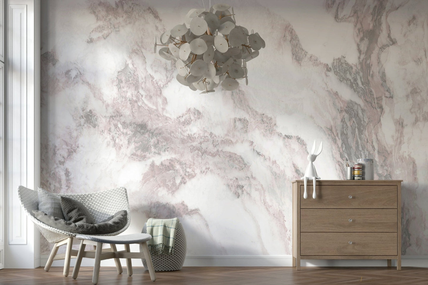 Blush Marble Elegance Wall Mural -2579023