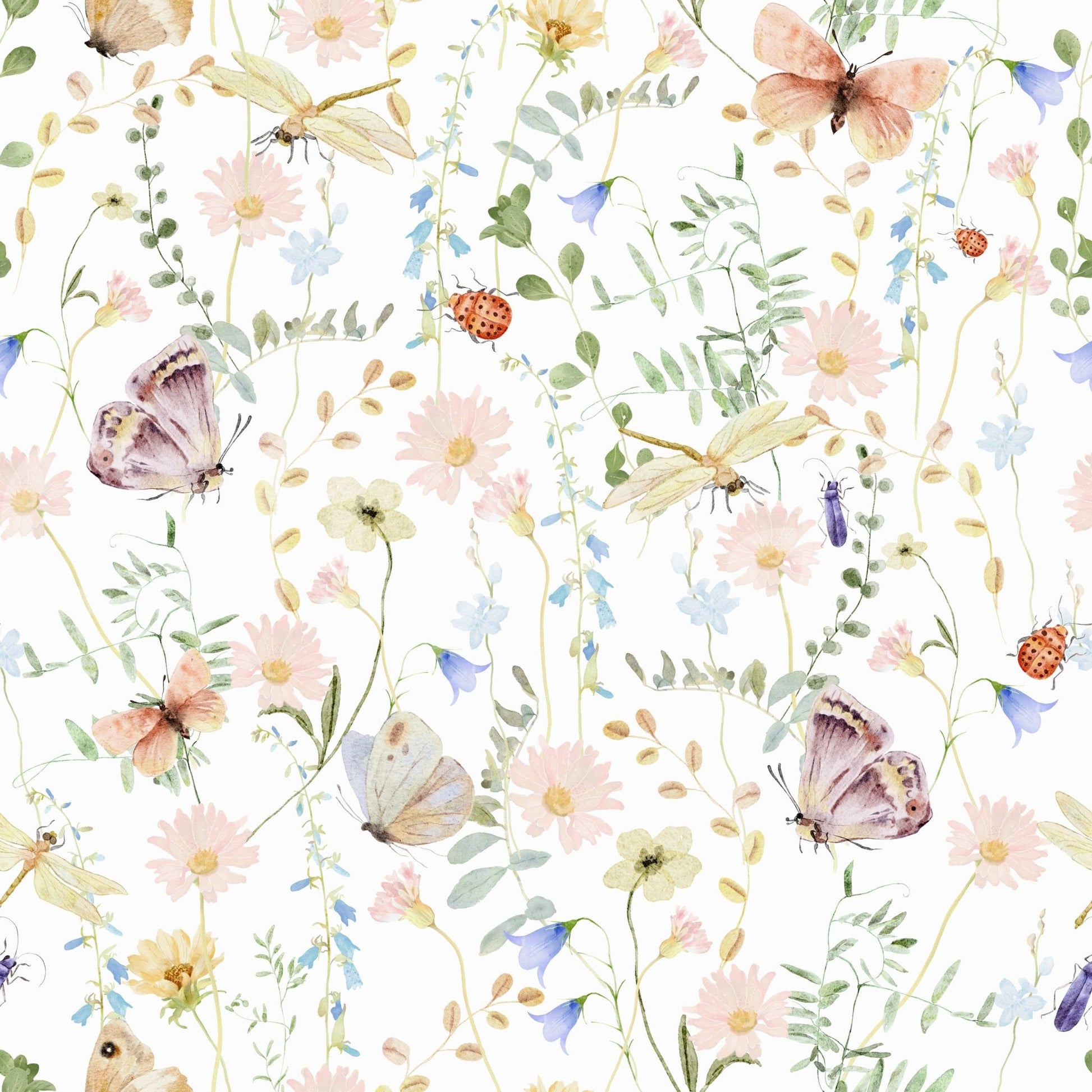Blush Meadow's Whisper Wallpaper⁠