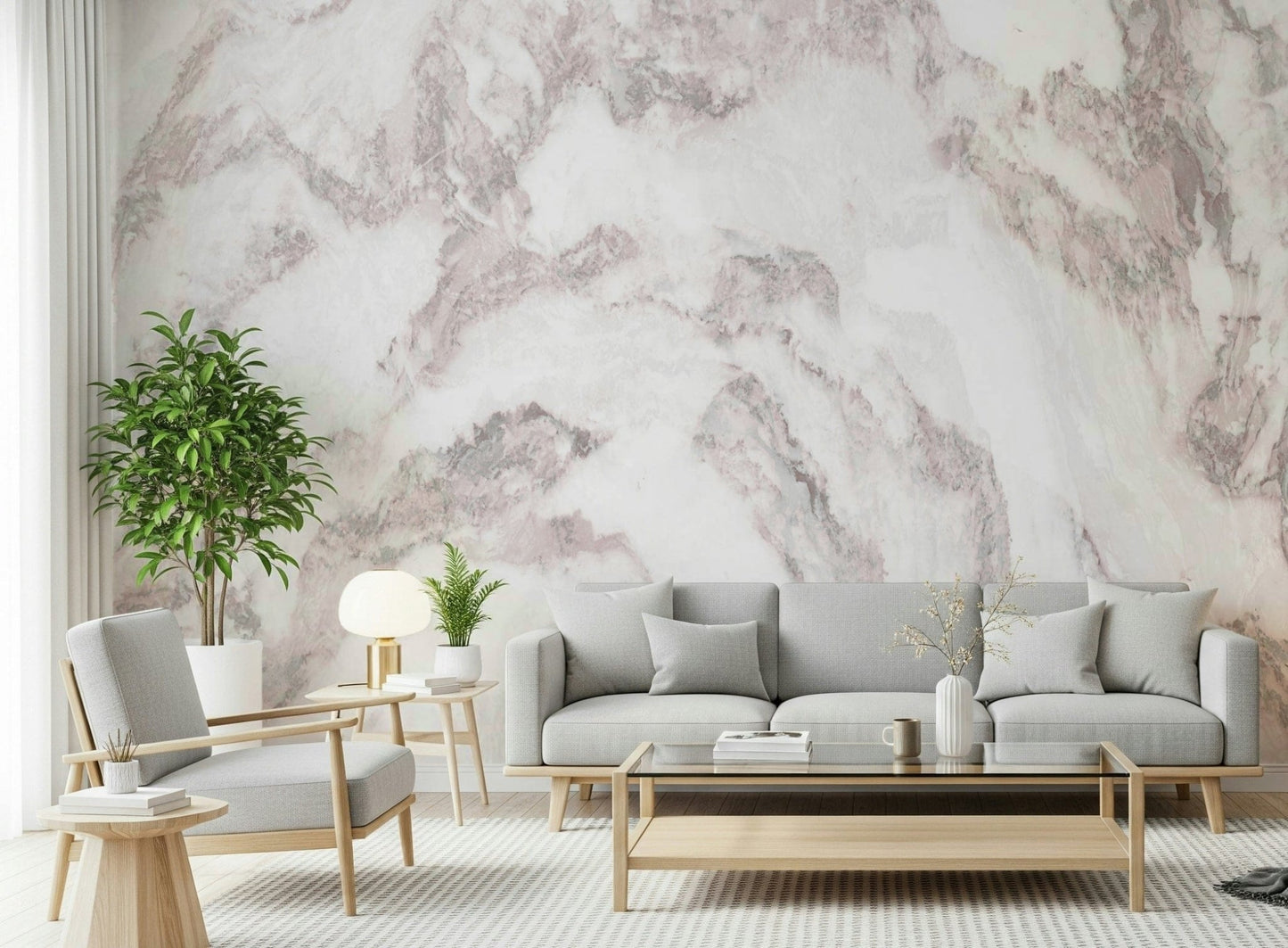 Blush Stone Texture Wall Mural - 2579021
