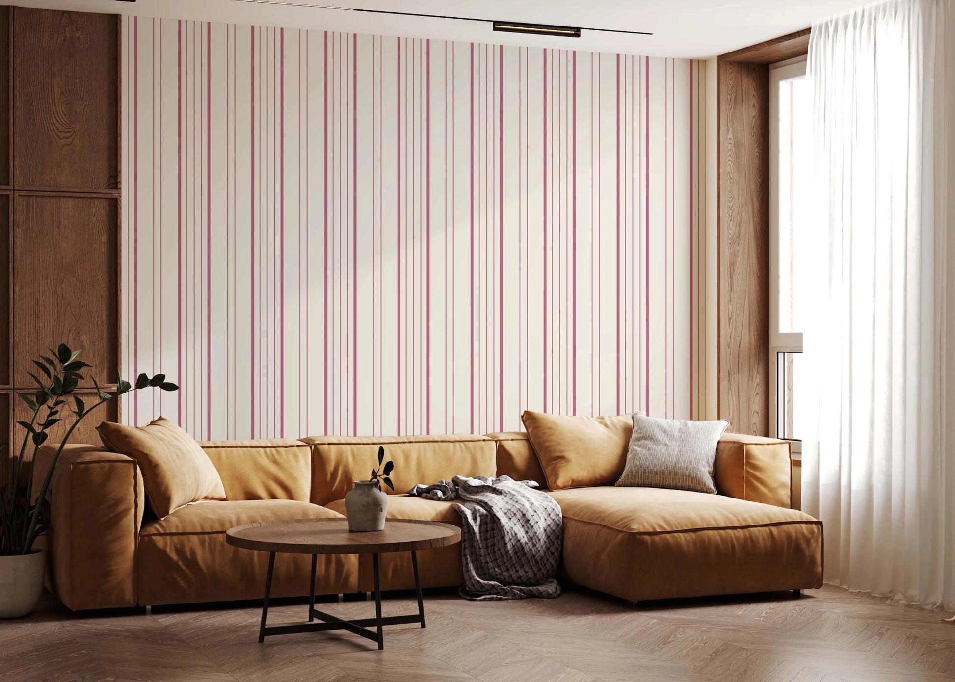 Blush Stripes Wallpaper⁠