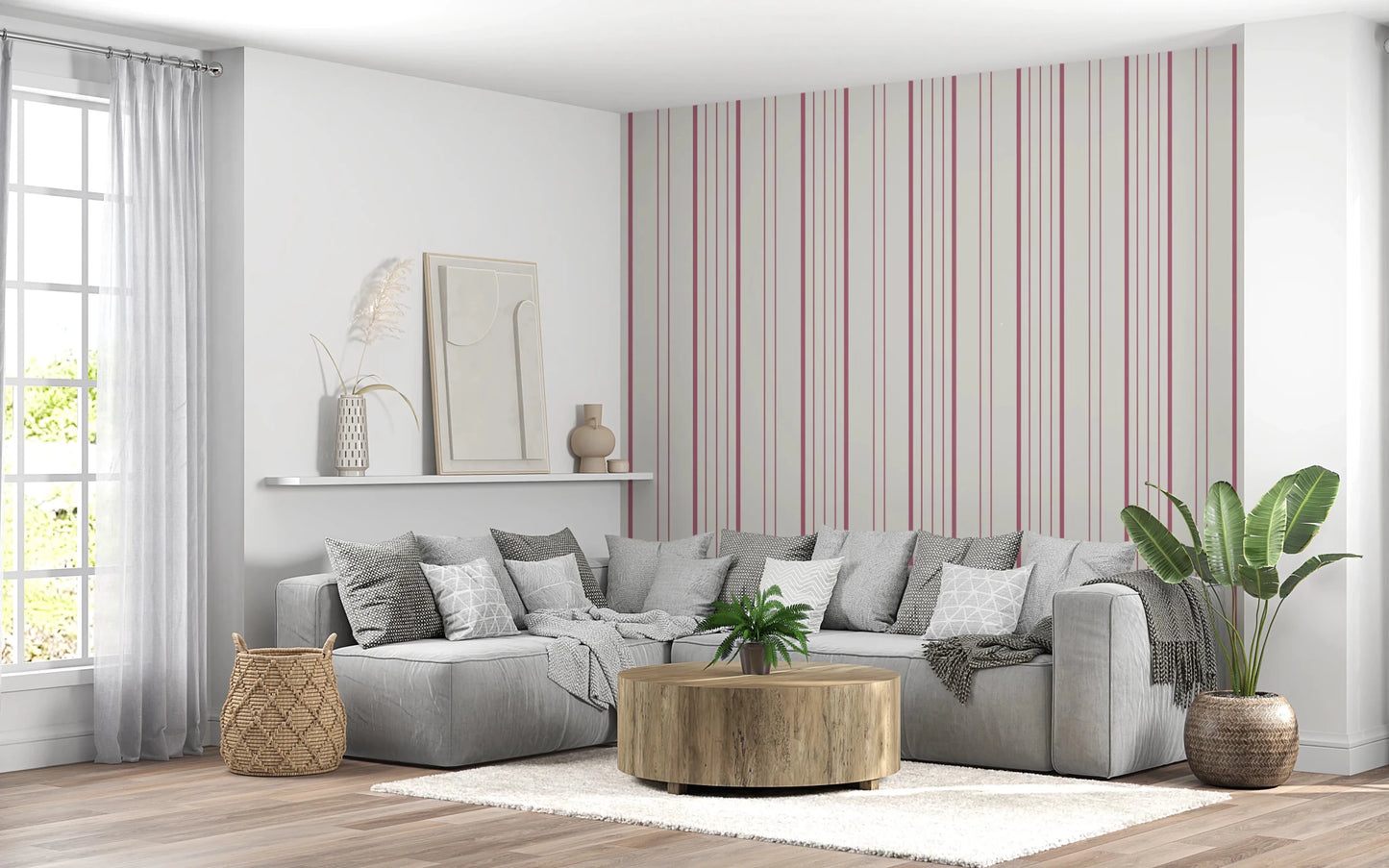 Blush Stripes Wallpaper⁠