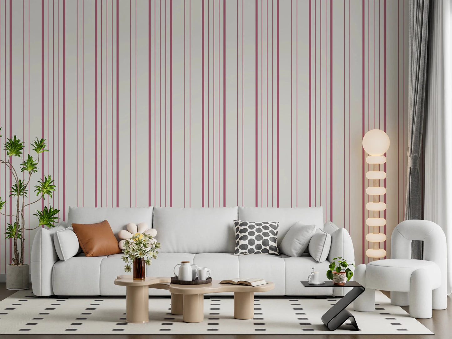 Blush Stripes Wallpaper⁠