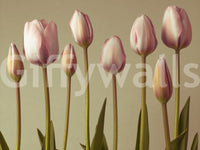 Emerging Elegance: captivating flower pattern for an accent wall.