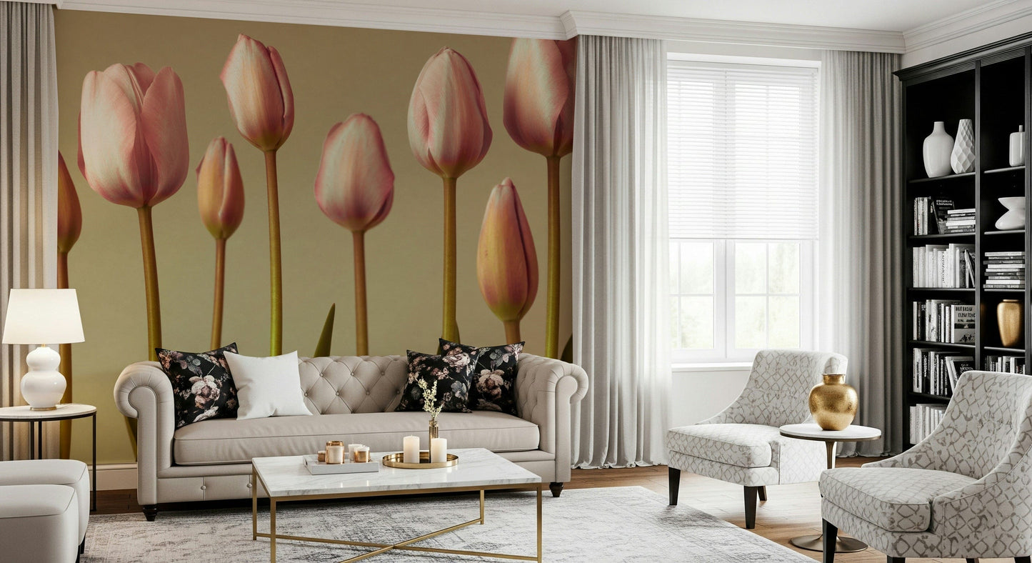 Floral sophistication: Emerging Elegance wallpaper for walls print.