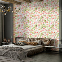 Timeless rose mural for bedroom decor

