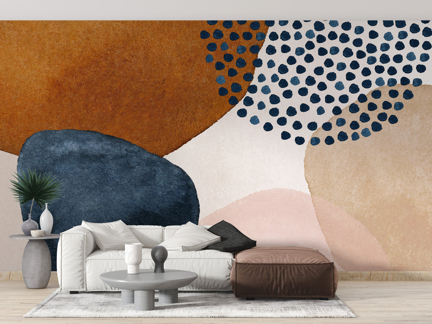 Bohemian Beige Watercolor Wallpaper - Giffywalls