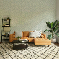 Irregular arch pattern boho wall design

