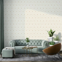 Beige bohemian style wallpaper for walls

