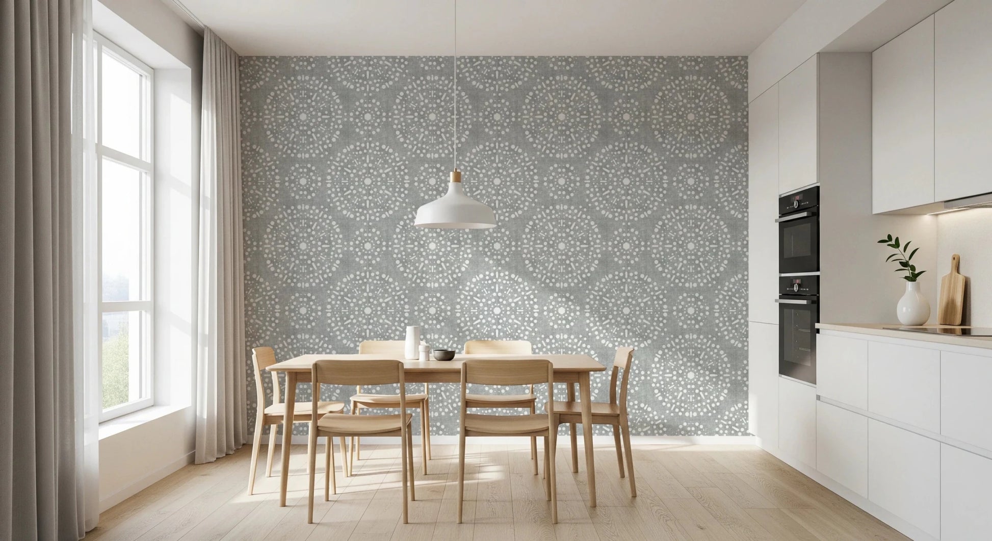 Boho Fireworks Grunge Grey Clouds Wallpaper⁠