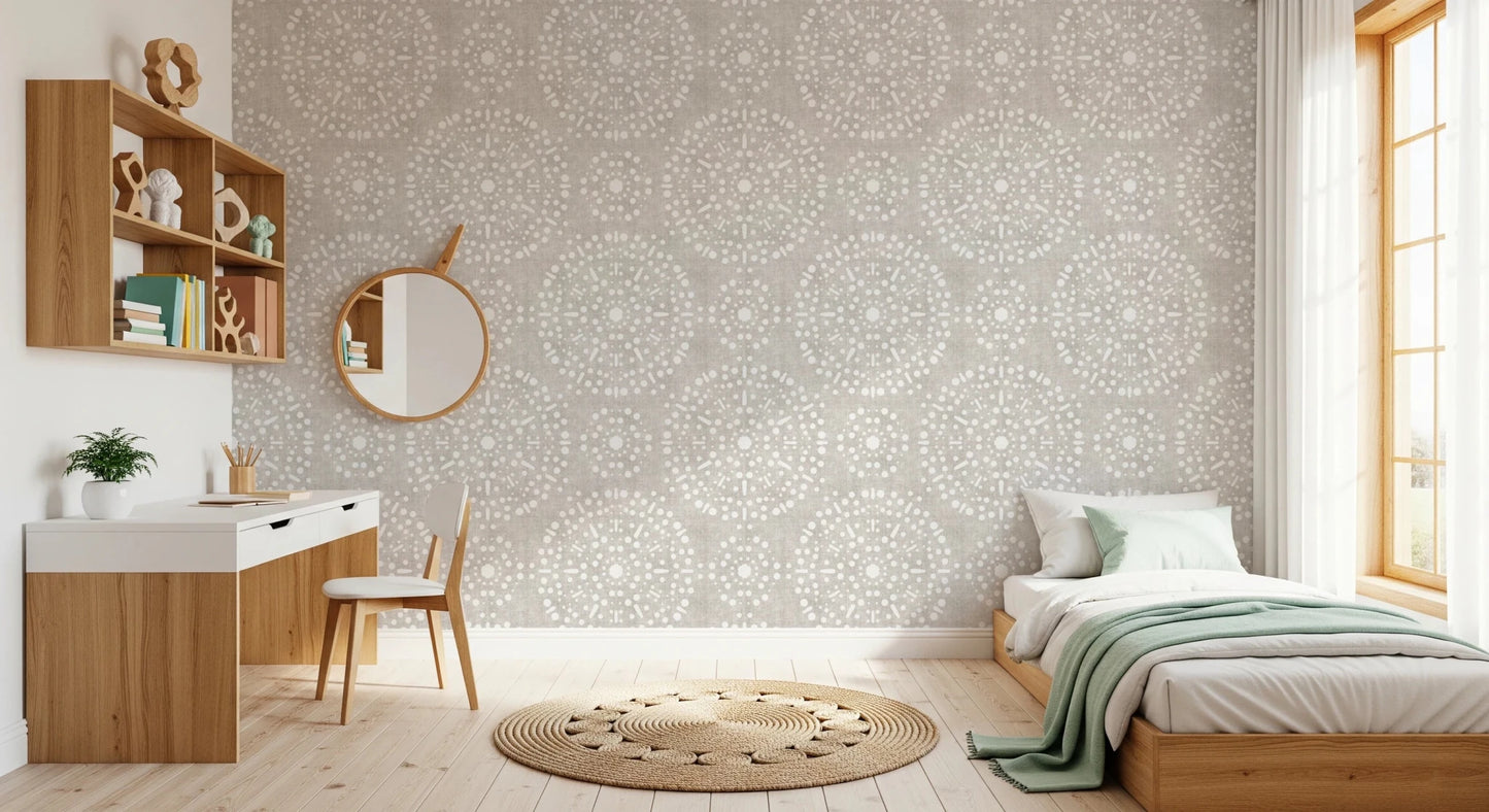 Boho Fireworks Grunge Neutral Wallpaper⁠