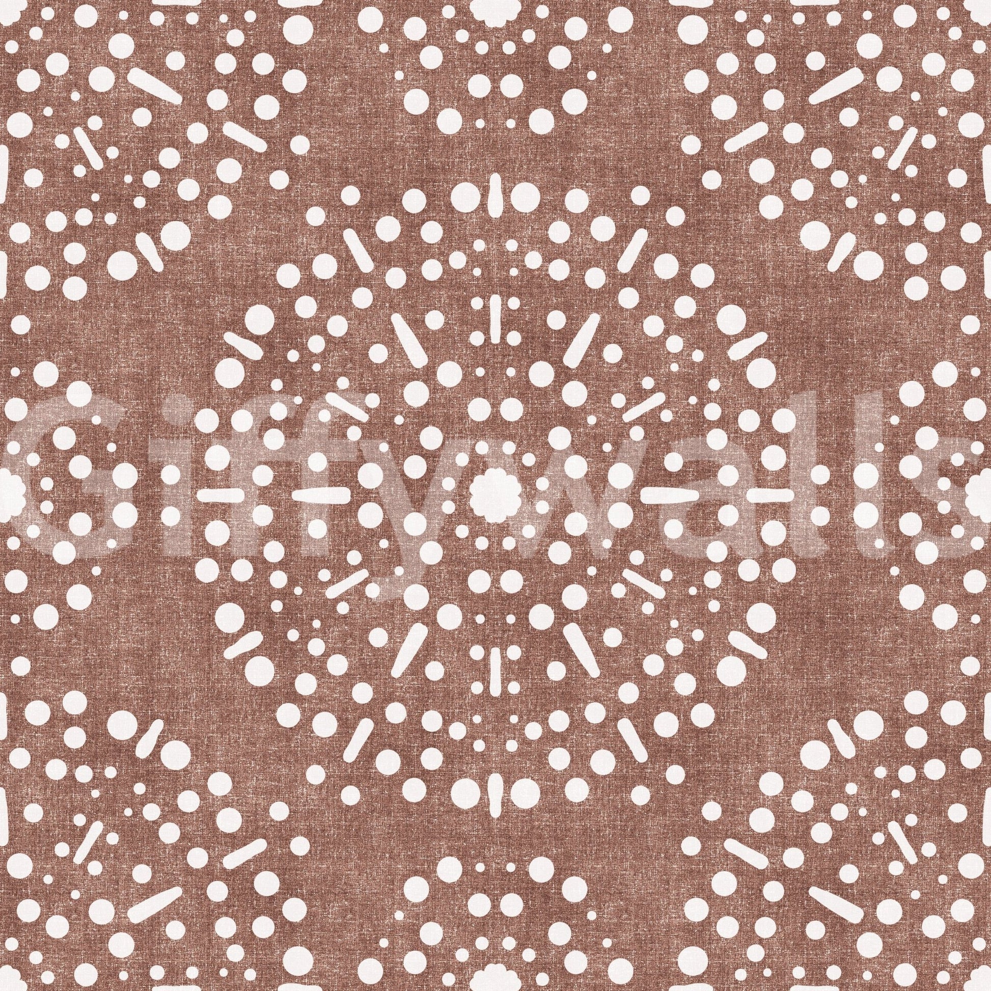 Boho Fireworks Grunge Terracotta Red Wallpaper⁠